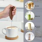 Electric Hand Blender for Lattes, Matcha, Protein Shakes, Chocolate