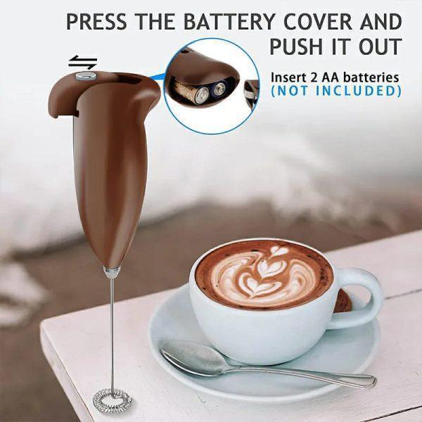 Electric Hand Blender for Lattes, Matcha, Protein Shakes, Chocolate