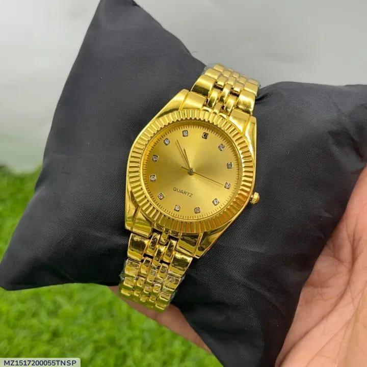 Men’s black chain strap Quartz watch