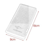 Men's Leather Bi-Fold Wallet Black Brown Slim Design