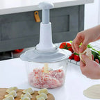 Multi-Function Hand Pushing Cooker Chopper with 4-Blades,