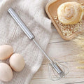 2 Pcs Premium Quality Automatic Stainless Steel Hand Pressure  Whisk Mixer
