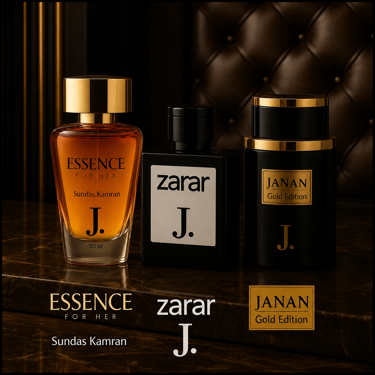 Unisex Long Lasting Bergamot Perfume Set of 3