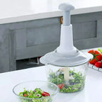 Multi-Function Hand Pushing Cooker Chopper with 4-Blades,
