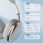 P9 Wireless Bluetooth headphones with noise cancelling and stereo sound